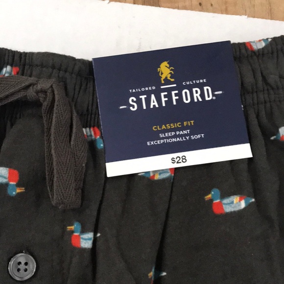 Stafford Sleep Lounge Pajama Pants Ducks - Picture 5 of 5